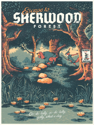 Huida del Bosque de Sherwood por Adam Johnson, de Robin Hood
